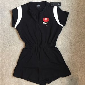 Valfre Romper with Flower Detail
